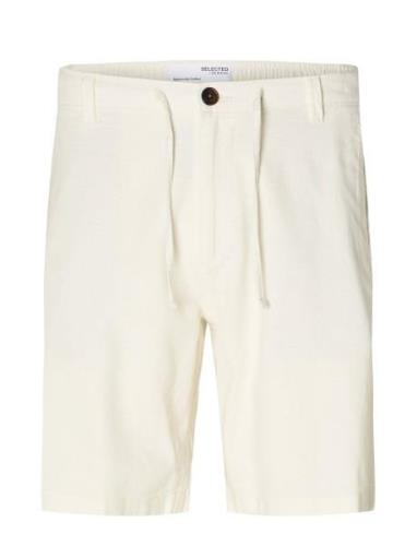 Slhregular-Brody Linen Shorts Noos Cream Selected Homme