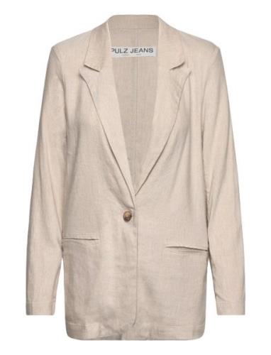 Pzluca Blazer Beige Pulz Jeans