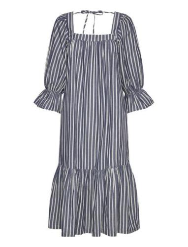 Striped Midi Dress Blue Stella Nova