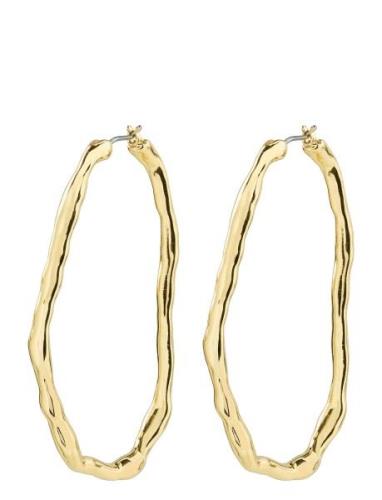 Light Recycled Large Hoops Gold Pilgrim