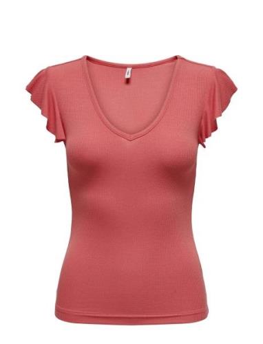 Onlbelia Cap Sleeve Top Jrs Noos Pink ONLY