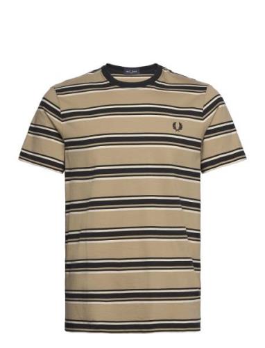 Stripe T-Shirt Beige Fred Perry