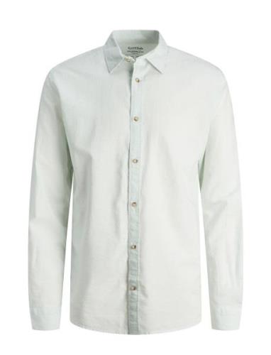 Jjesummer Linen Blend Shirt Ls Sn White Jack & J S