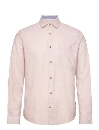 Cotton Linen Shirt Pink Tom Tailor