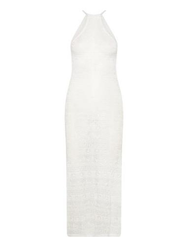 Abra Fine Knitted Dress White Bubbleroom