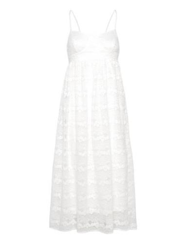 Alexina Lace Dress White Bubbleroom