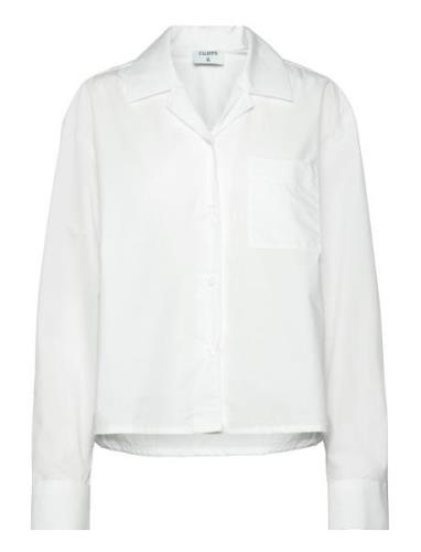 Cropped Poplin Shirt White Filippa K