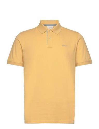 Reg Contrast Pique Ss Polo Yellow GANT