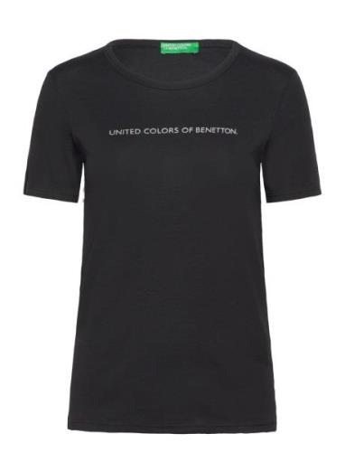 Short Sleeves T-Shirt Black United Colors Of Benetton