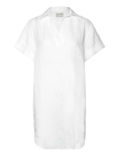 Rel Ss Linen Caftan White GANT