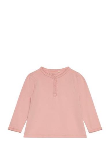 Blouse Ls - Solid Pink Fixoni