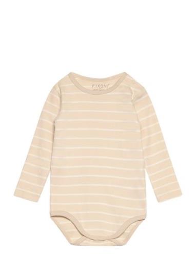 Body Ls W. Yd Stripe Beige Fixoni