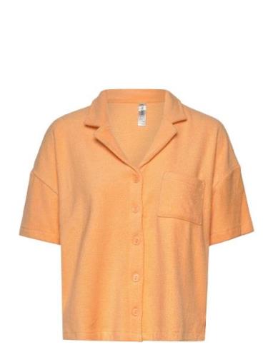 Top W Collar Terry Orange Lindex