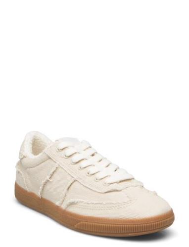 Trainers With Frayed Details Beige Mango