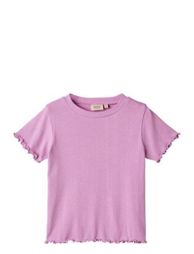 T-Shirt S/S Irene Purple Wheat