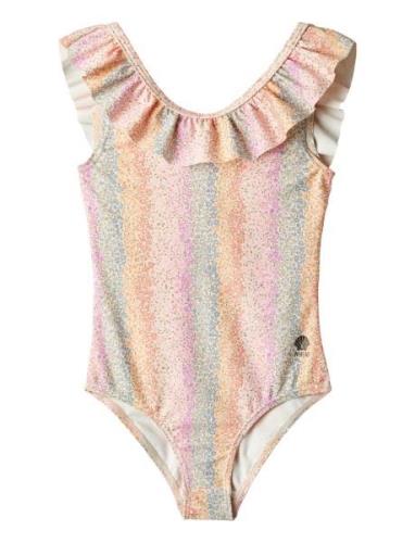 Swimsuit Marie-Louise Patterned Wheat