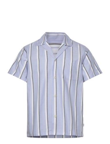 Lawson Stripe Ss Shirt Blue Les Deux
