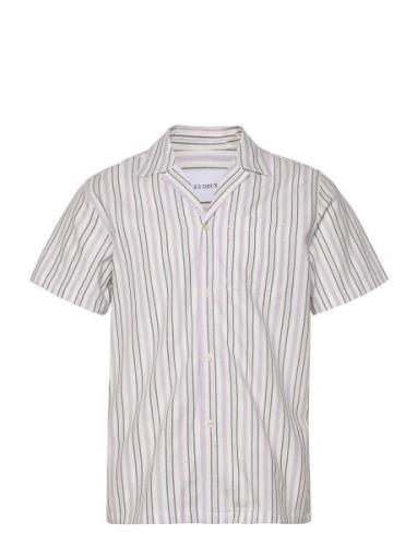 Lawson Stripe Ss Shirt Purple Les Deux