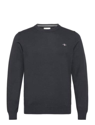 Classic Cotton C-Neck Black GANT