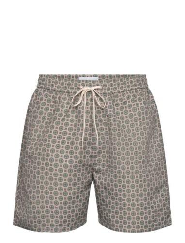 Stan Aop Swim Shorts 2.0 Brown Les Deux