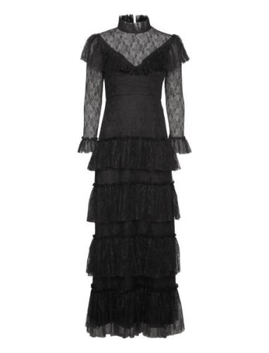 Joelle Lace Maxi Dress Black Malina