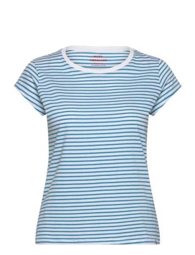 Organic Favorite Stripe Teasy Blue Mads Nørgaard