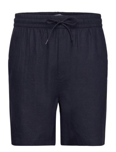 Otto Linen Shorts Navy Les Deux