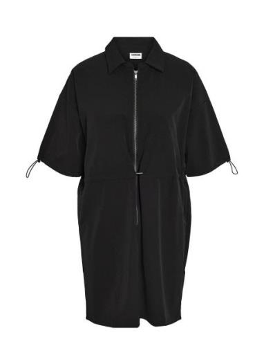 Nmkirby 2/4 Shirtdress Wvn Noos Black NOISY MAY