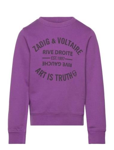 Sweatshirt Purple Zadig & Voltaire Kids