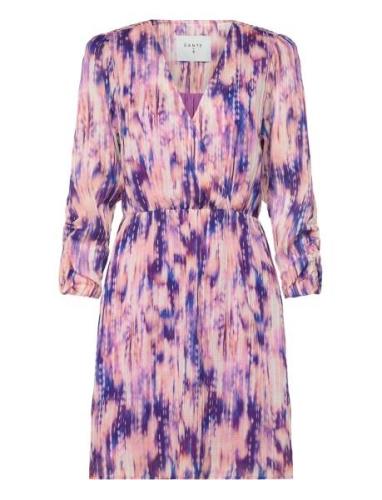 D6Navina Printed Mini Dress Purple Dante6