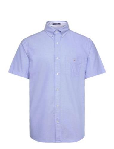 Reg Oxford O.shield Ss Shirt Blue GANT