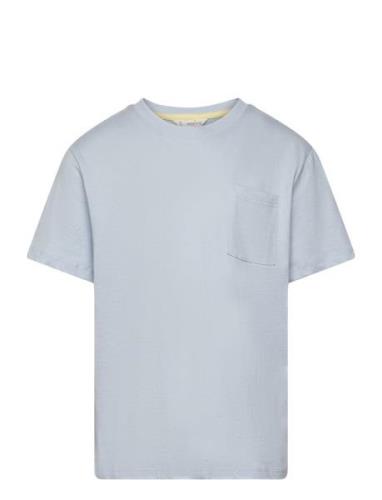 Essential Cotton-Blend T-Shirt Blue Mango