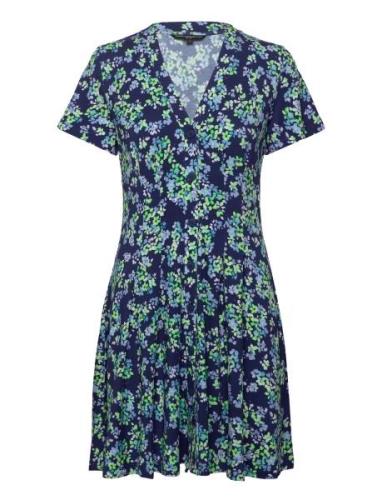 Benedetta Meadow Vnk Dress Blue French Connection