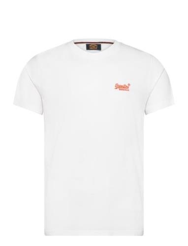 Essential Logo Emb Neon Tee White Superdry