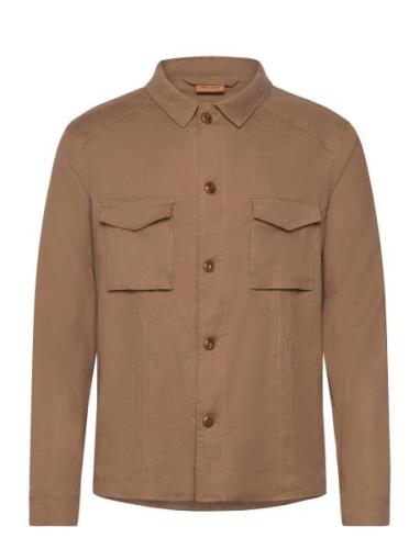 Mmgmilo Linen Overshirt Brown Mos Mosh Gallery