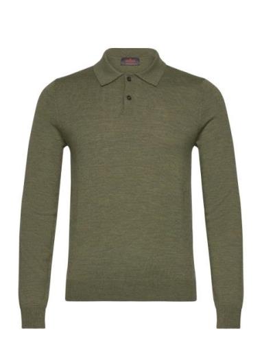 Merino Polo Shirt Khaki Morris