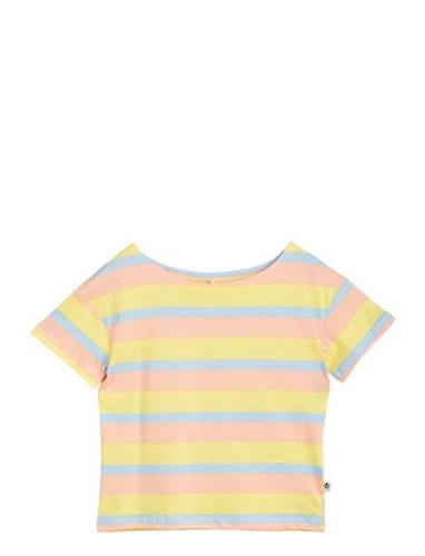 Pastel Stripe Ss Tee Patterned Mini Rodini