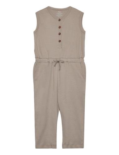 Rib Jersey Jumpsuit Beige Copenhagen Colors