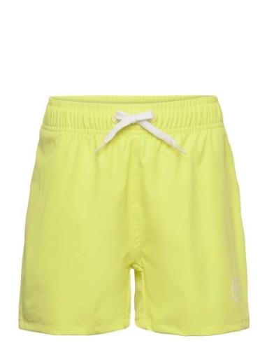 Swim Shorts, Solid Yellow Color Kids