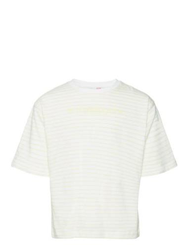 Vmleila Striped Ss Top Jrs Girl White Vero Moda Girl