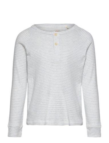 Striped Long Sleeve Grandad Grey Copenhagen Colors