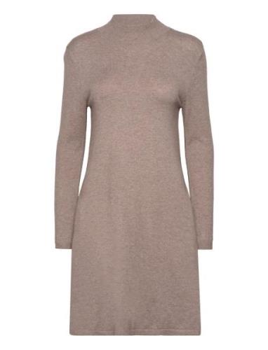 Vicomfy A-Line Rollneck Knit Dress/Pb/1 Beige Vila