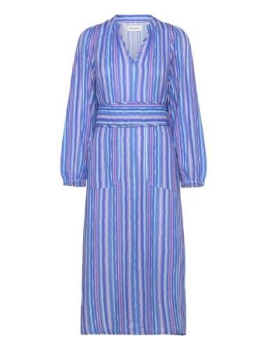 Parisll Midi Dress Ls Blue Lollys Laundry