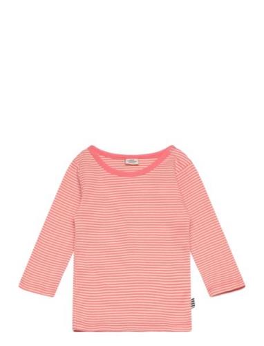 Soft Mini Striped Tobinino Tee Ls Pink Mads Nørgaard