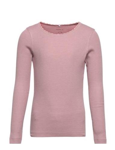 Nkfkab Ls Slim Top Pink Name It