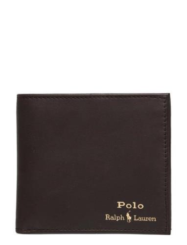 Leather Billfold Wallet Brown Polo Ralph Lauren