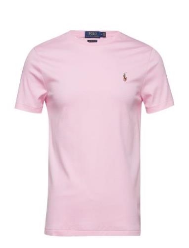 Custom Slim Fit Soft Cotton T-Shirt Pink Polo Ralph Lauren