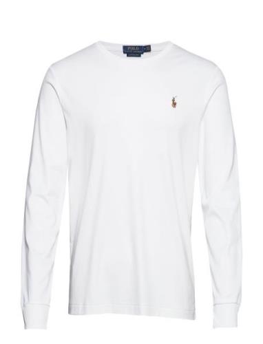 Pima Polo-Lsl-Tsh White Polo Ralph Lauren