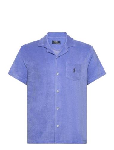 Terry Camp Shirt Blue Polo Ralph Lauren