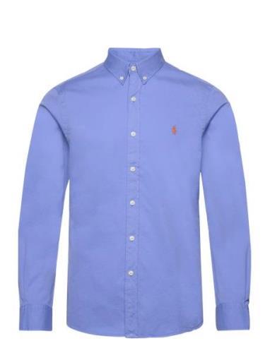 Slim Fit Garment-Dyed Twill Shirt Blue Polo Ralph Lauren